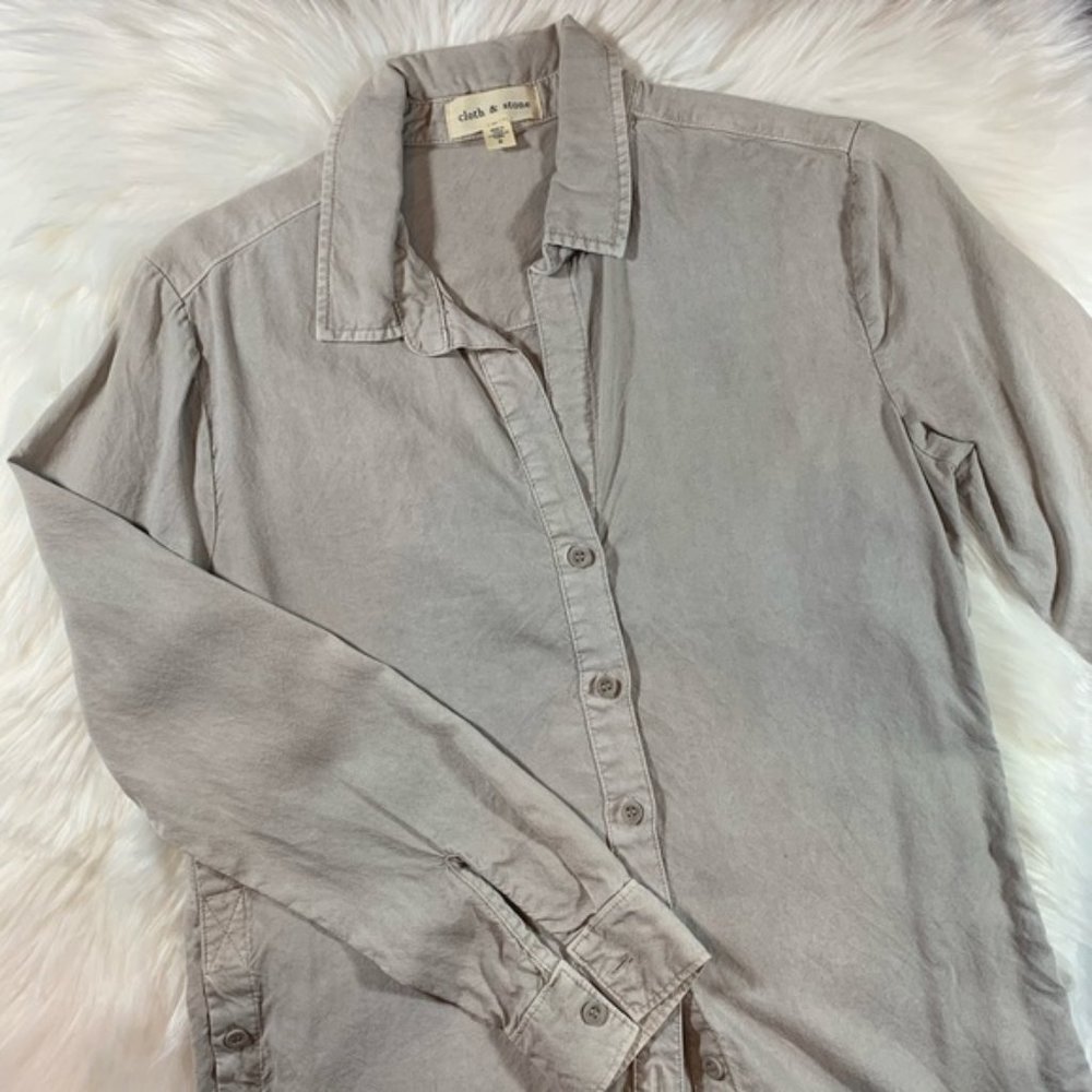 Anthropologie Cloth & Stone Side-Button Tunic sz S - Picture 3 of 8